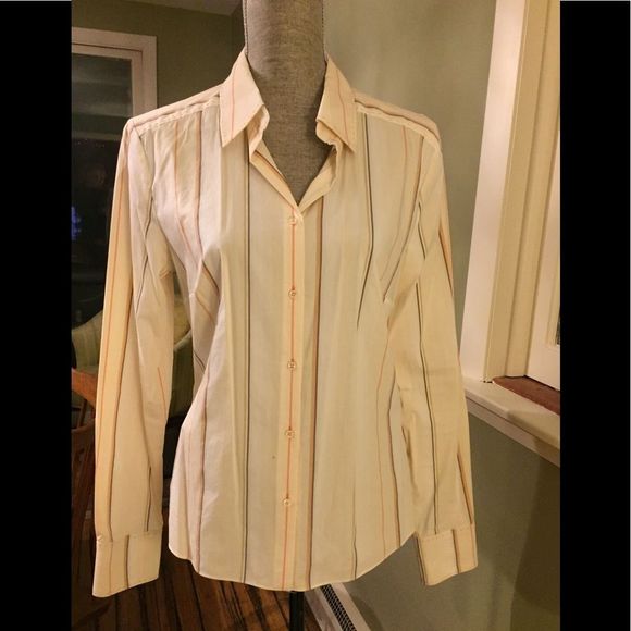Elie Tahari button up top sz M - Picture 1 of 10